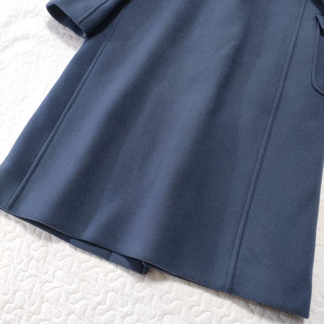 極美品✨マッキントッシュ　ロングダッフルコート　ブルーグレー　38
