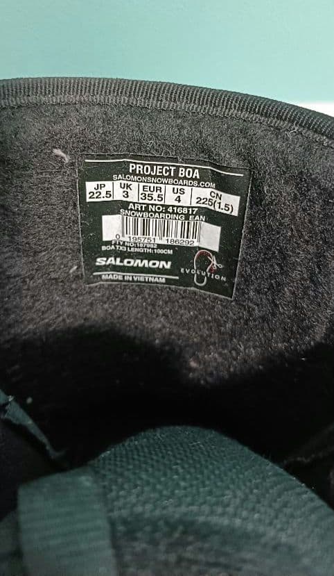 【SALOMON】スノーボードブーツ 22.5cm
