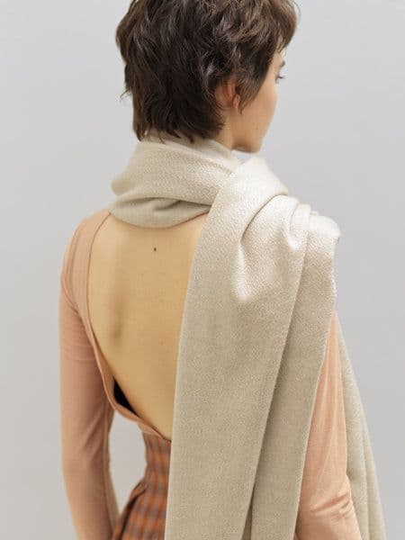 EDWARD BROWN カシミヤストール エクリュ ECRU