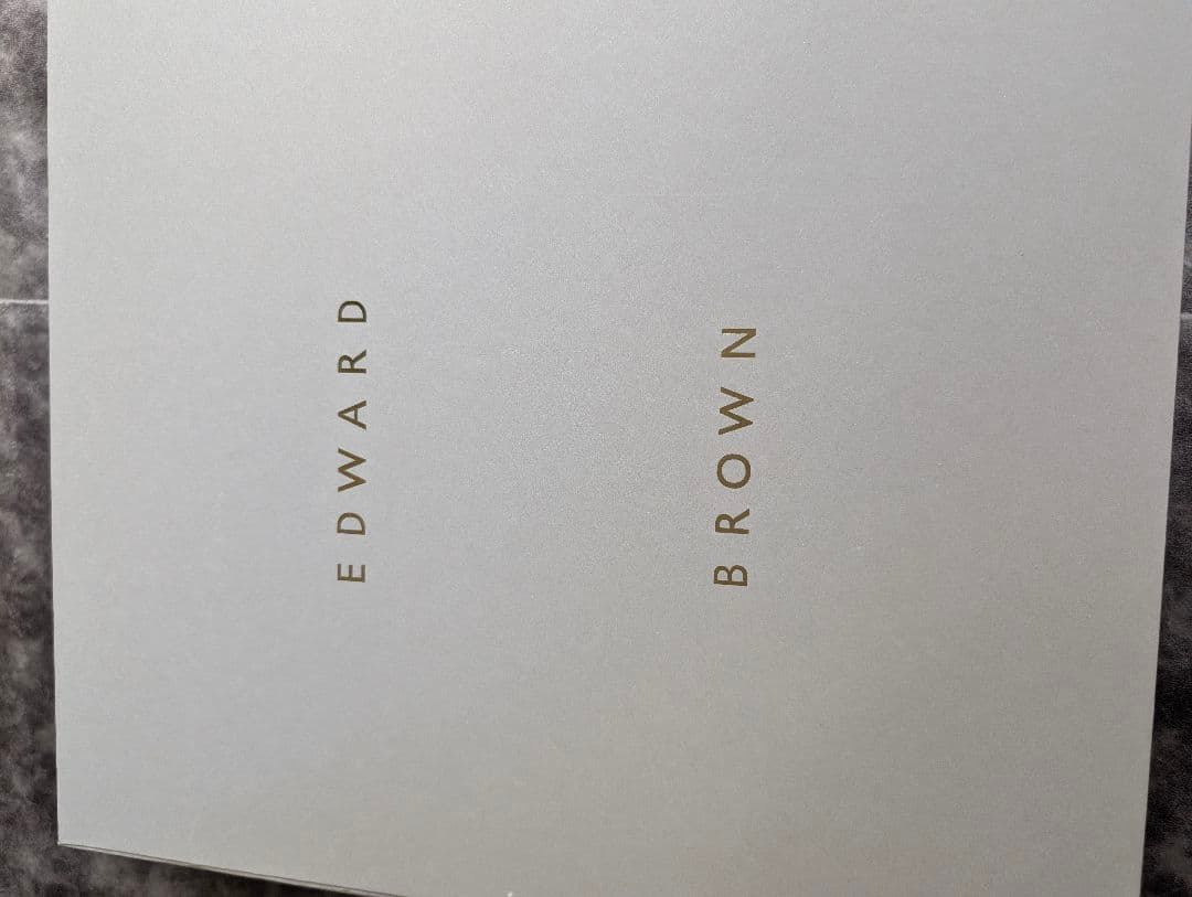 EDWARD BROWN カシミヤストール エクリュ ECRU