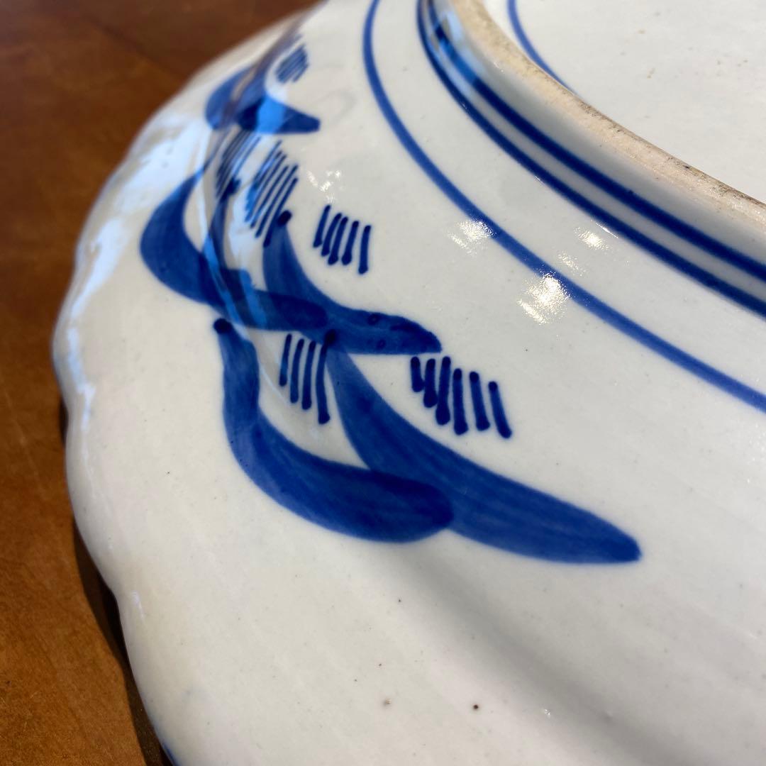 古伊万里　染付　大皿　直径45.5cm