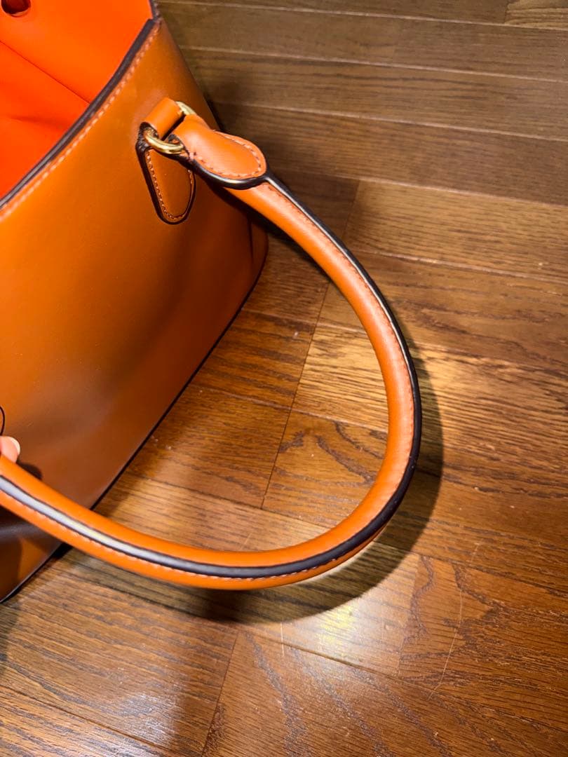 ローレンラルフローレン 2wayレザーバッグ A4サイズ収納可能