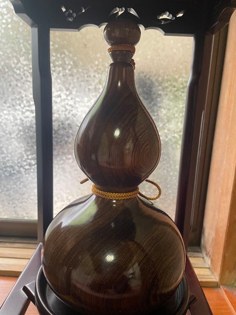 紫檀ひょうたん型置物 アンティーク