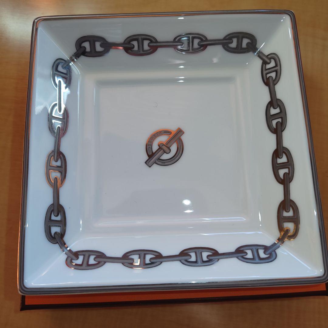 【未使用・希少】エルメス　シェーヌダンクル　プラチナ　ヴィド・ポッシュ　小物入れ