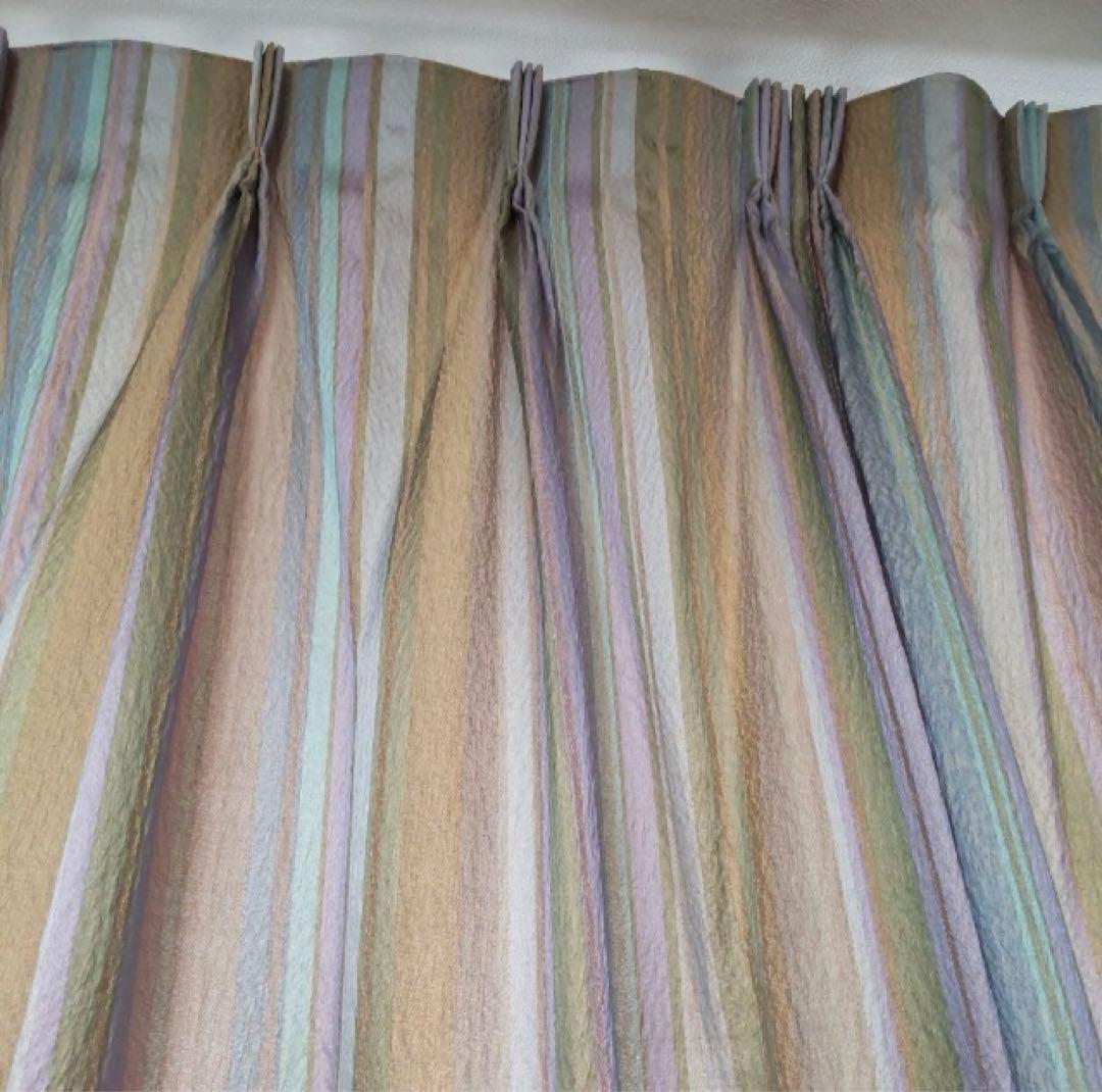 最終値下げ★オーダーカーテン★テラス窓サイズ 高さ235cm×幅107cm 2枚