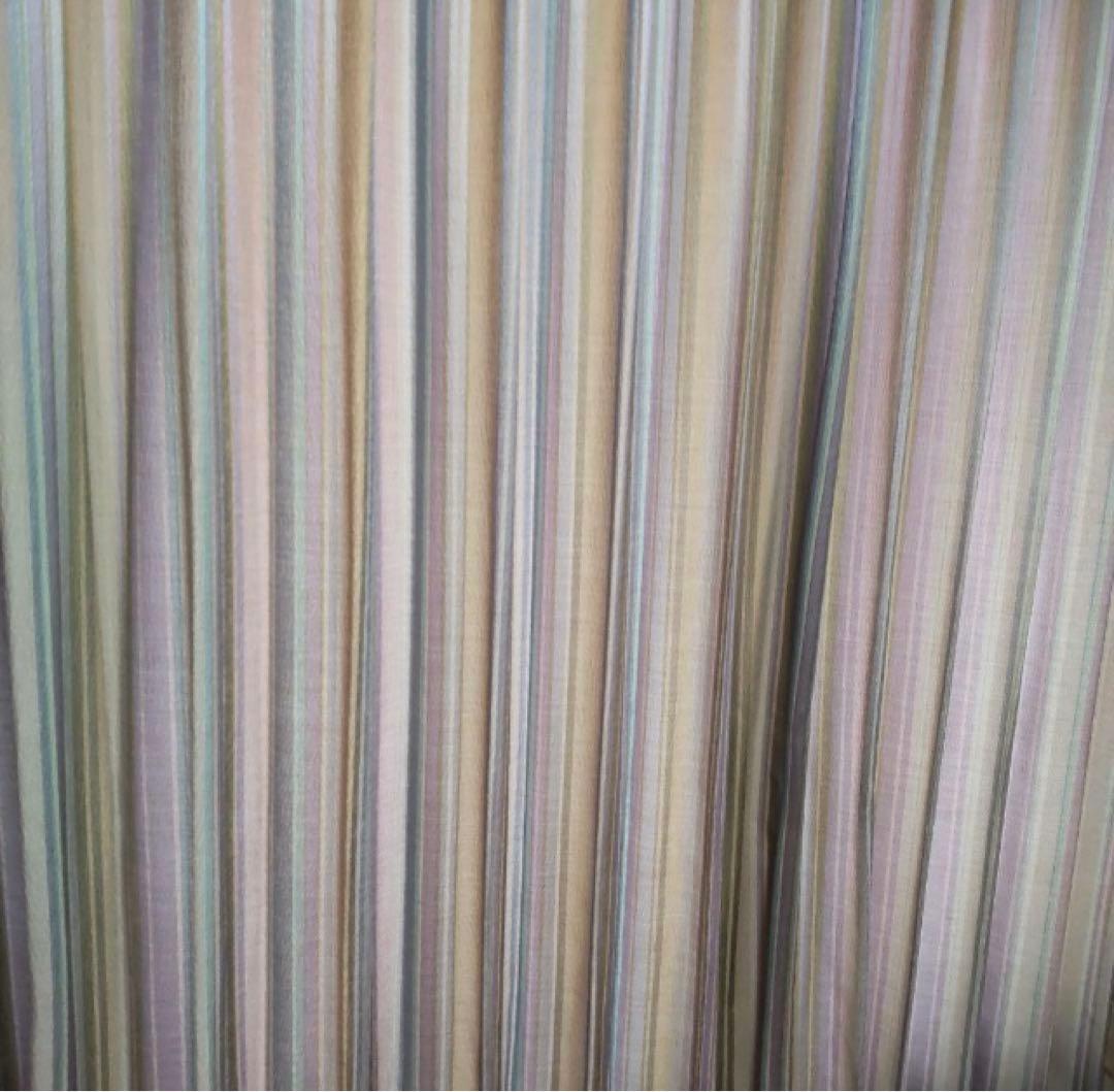 最終値下げ★オーダーカーテン★テラス窓サイズ 高さ235cm×幅107cm 2枚