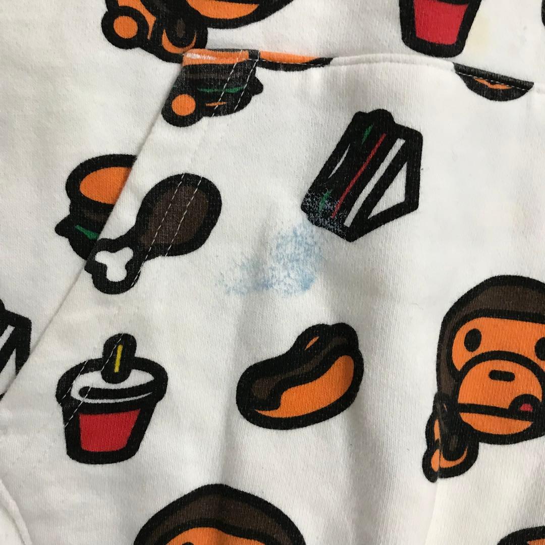00s A BATHING APE BABY MILO スウェット パーカー Ｌ