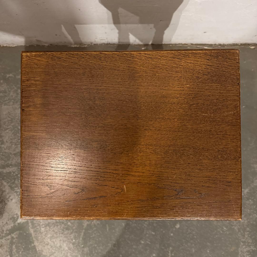 ヴィンテージ　木製サイドテーブル　小