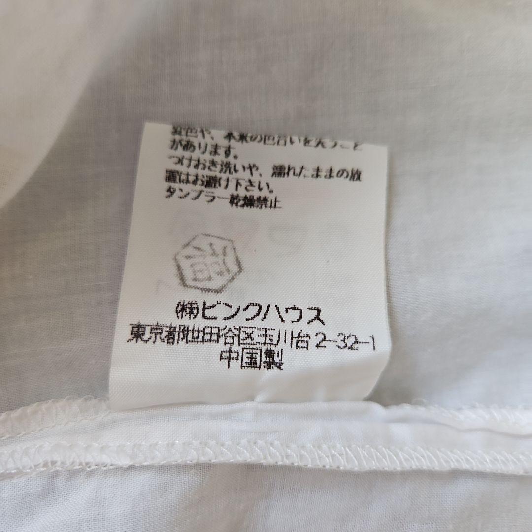 ★ピンクハウス★❤️フランスレースにサテンリボン沢山のブラウス✨白✨綿ブロード