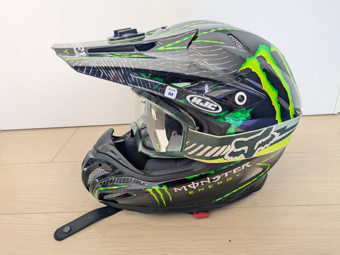 HJC×モンスターエナジーオフロードヘルメット&Fox AirSpaceゴーグル