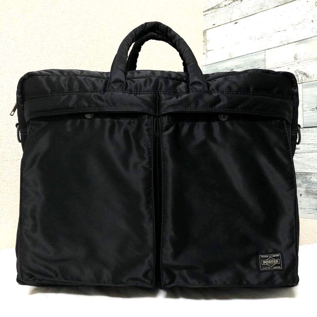 超美品✨廃盤 ポーター タンカー オーバーナイト 2way 2層 ブラック