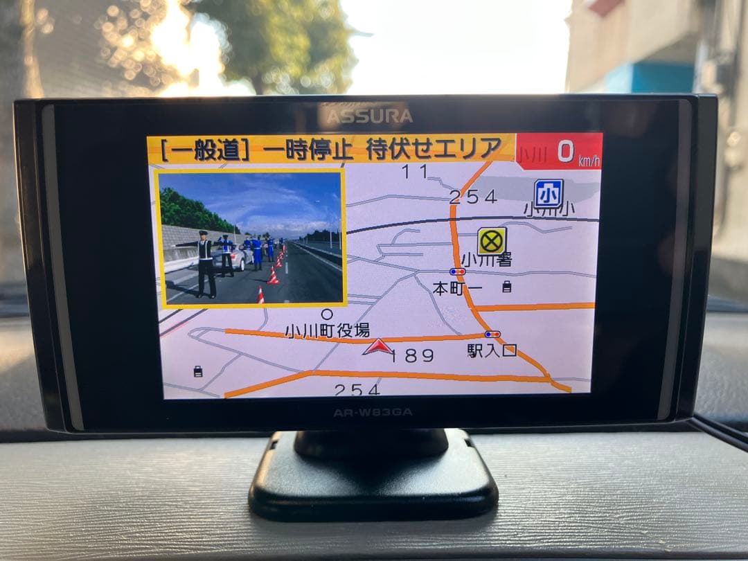 セルスター ASSURA AR-W83GA GPS内蔵レーダー探知機 作動OK！
