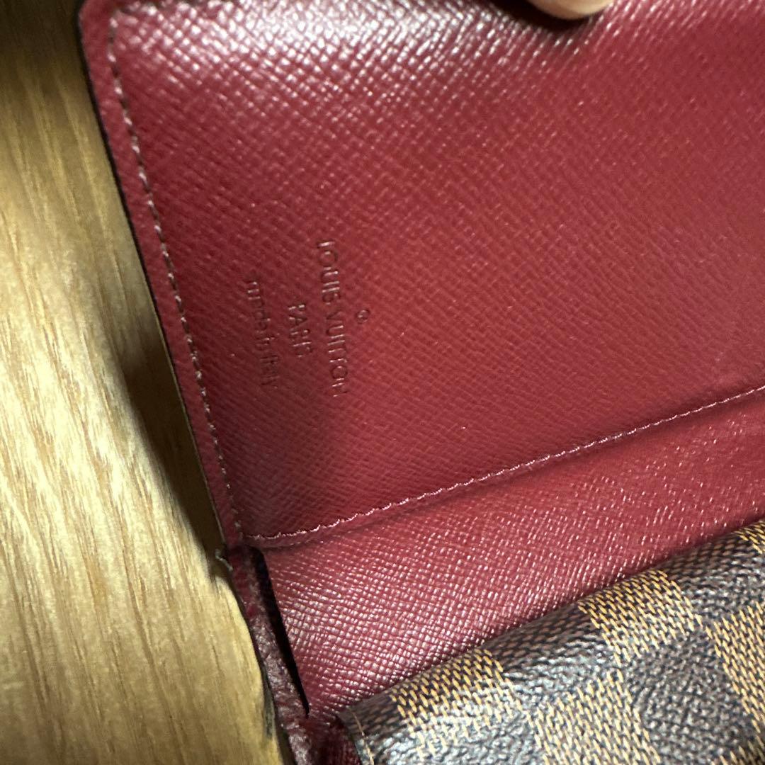 Louis Vuitton 二つ折り財布 ブラウン/ワインレッド