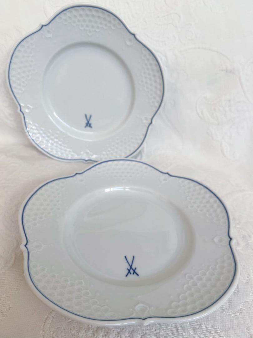 双剣　meissen マイセン　300周年記念　プレート　2枚②