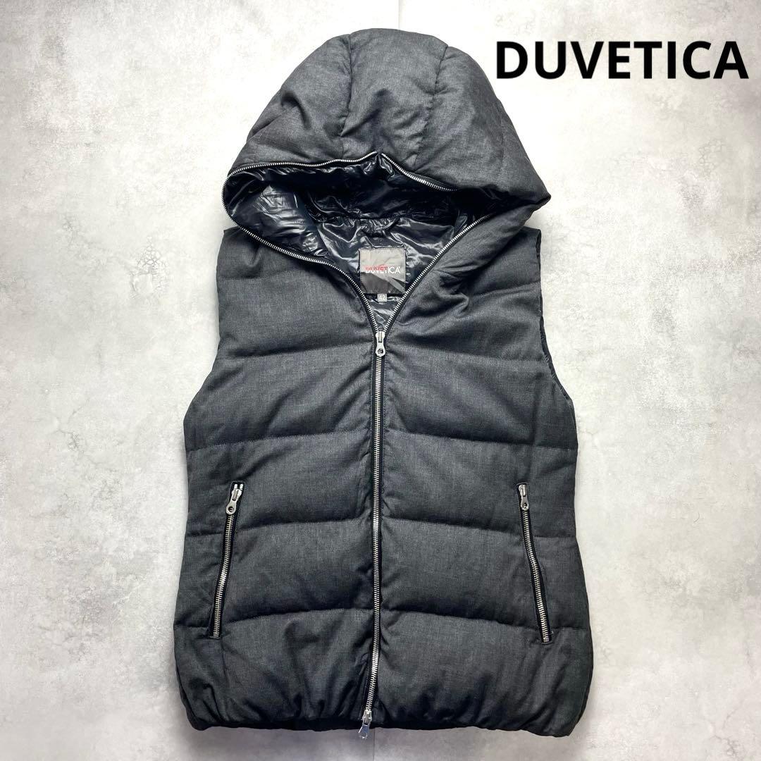 大きいサイズ✨ デュベティカ ダウンベスト　FEBEDUE グレー フード 42