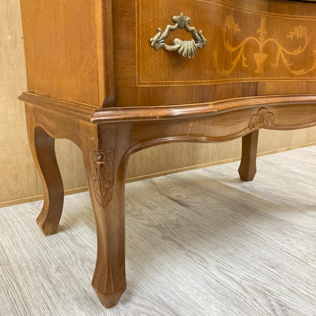 イタリア　象嵌　クラシック　4段チェスト ヨーロピアン 猫足