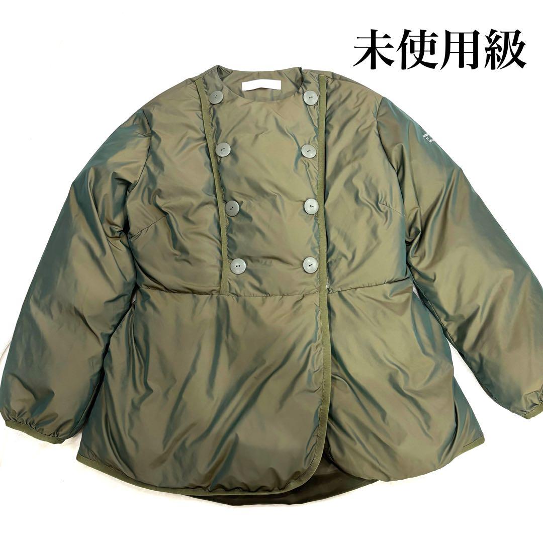 【未使用級】ボーダーズアットバルコニー　ダウンジャケット　カーキ