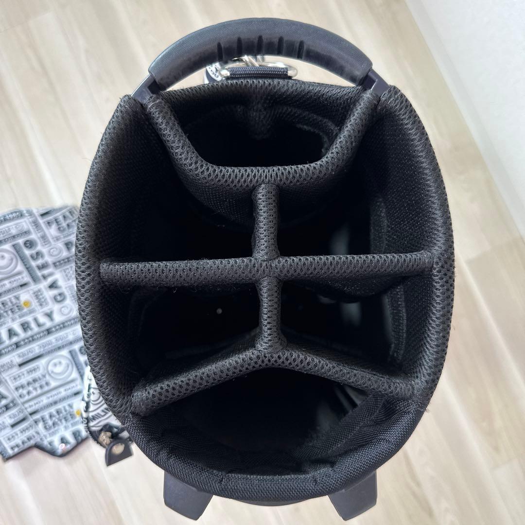 パーリーゲイツ　キャディバッグ　スタンド式　軽量　総柄　白　ホワイト　完売品