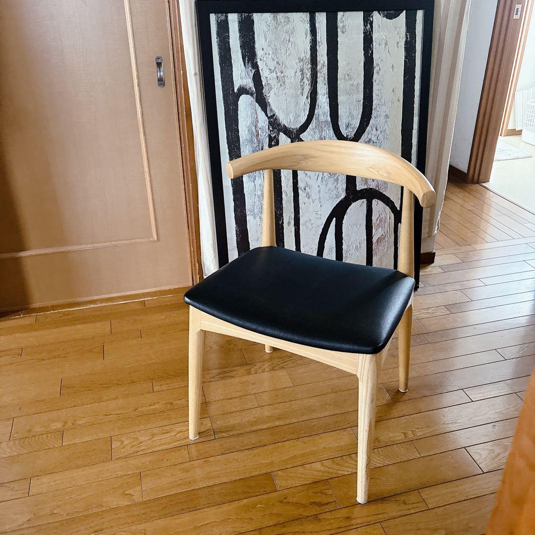 リプロダクト】ハンス・J・ウェグナー エルボ チェア スクエア ナチュラル