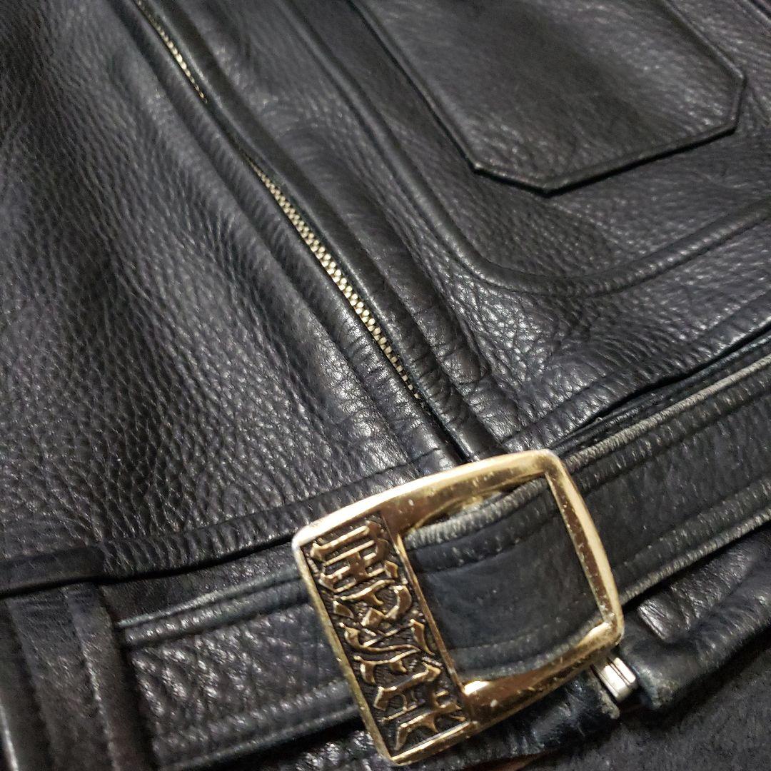 60's GOLDEN STAR ダブルライダース レザージャケット Dポケット