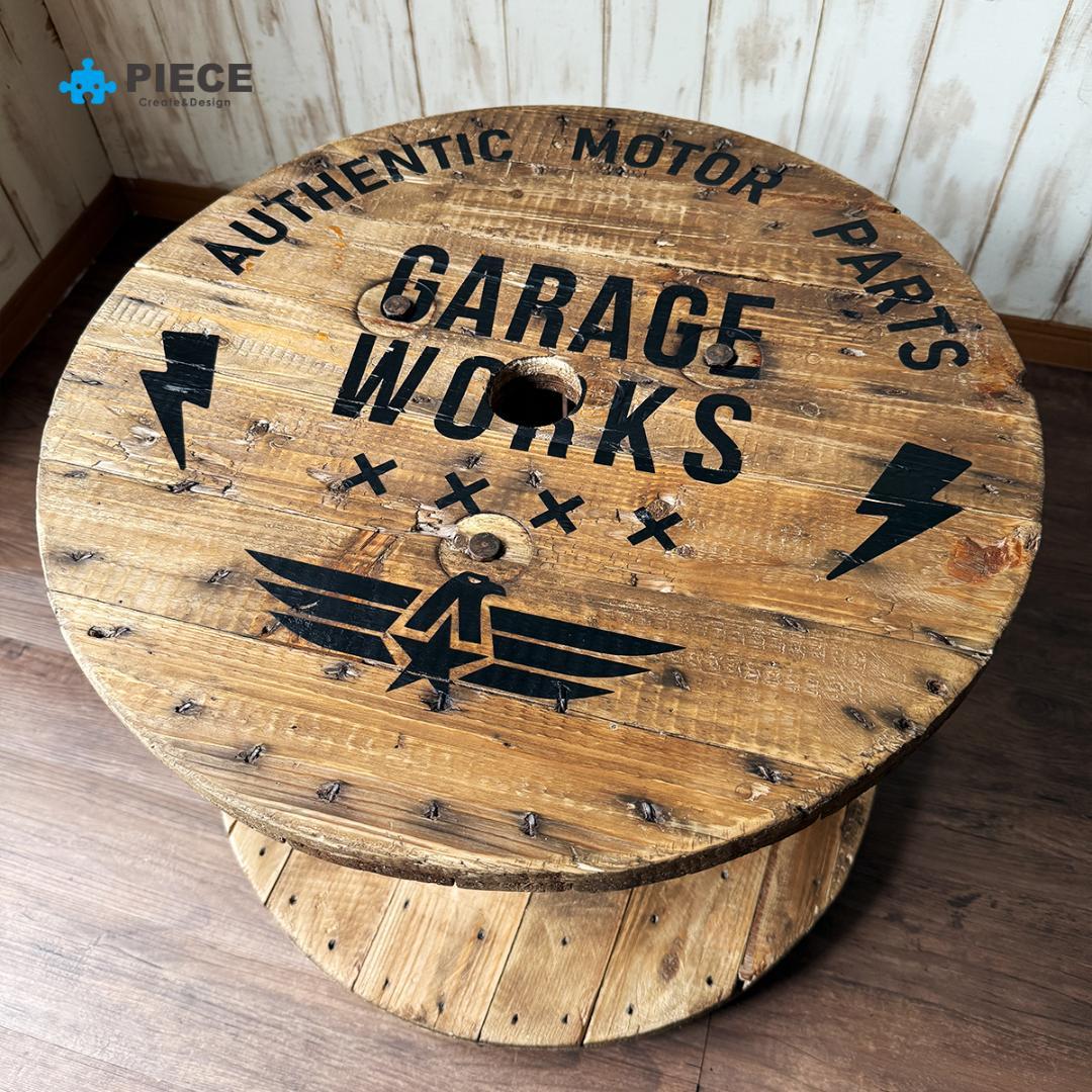 テーブル インダストリアル ケーブル ドラム アメリカン GW-A【受注製作】