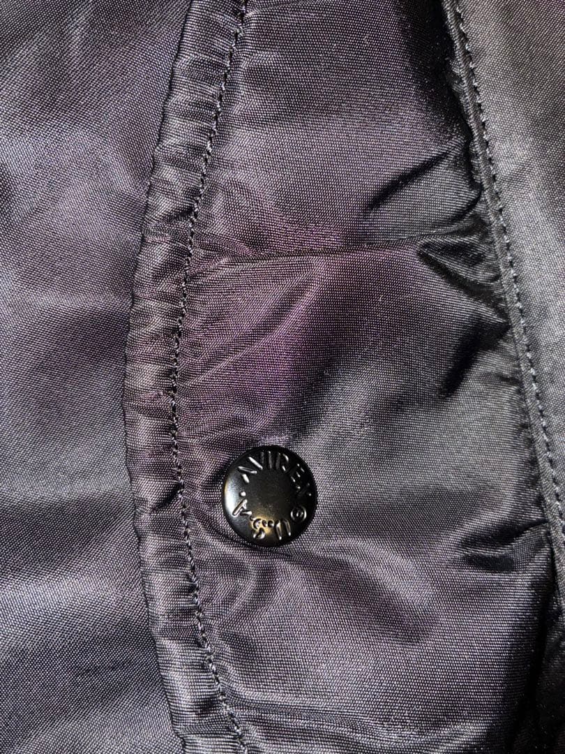 AVIREX USA MA-1フライトジャケット ブラック　L