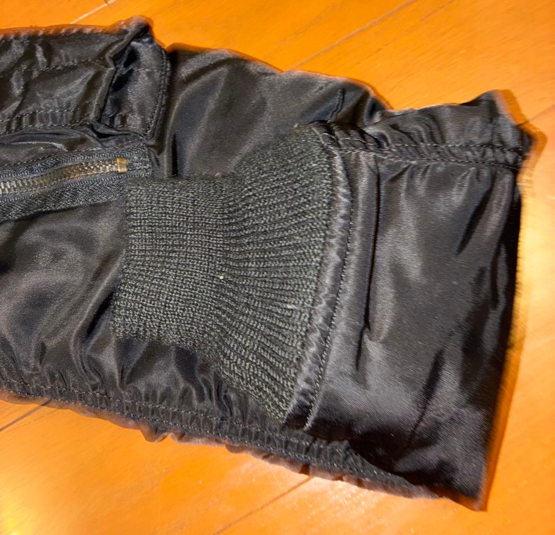 AVIREX USA MA-1フライトジャケット ブラック　L