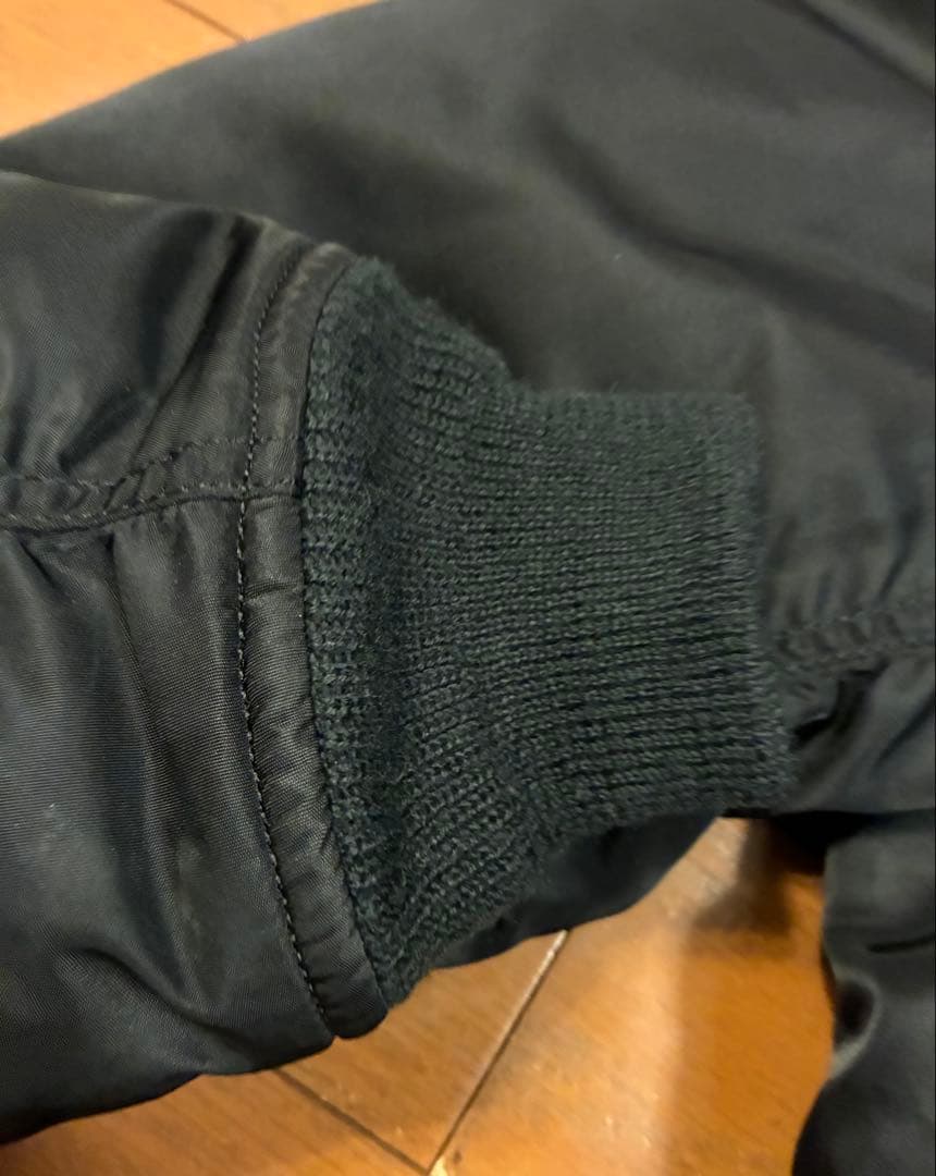 AVIREX USA MA-1フライトジャケット ブラック　L