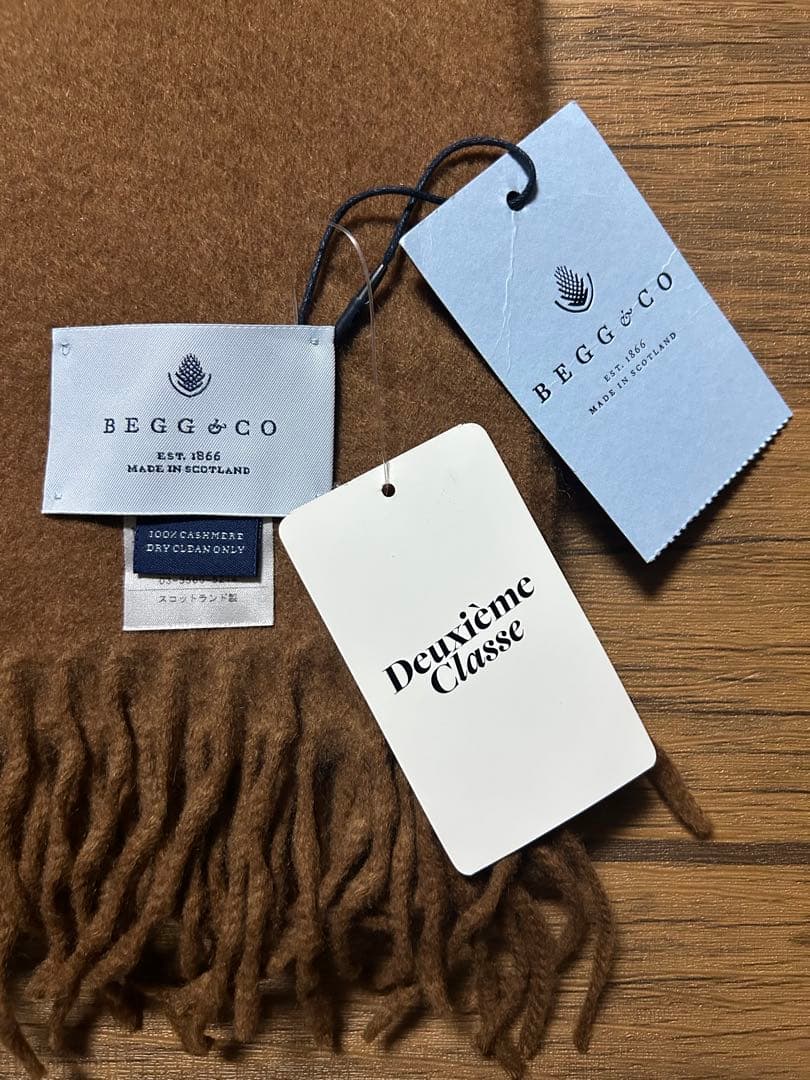 新品　BEGG&CO. カシミヤストール