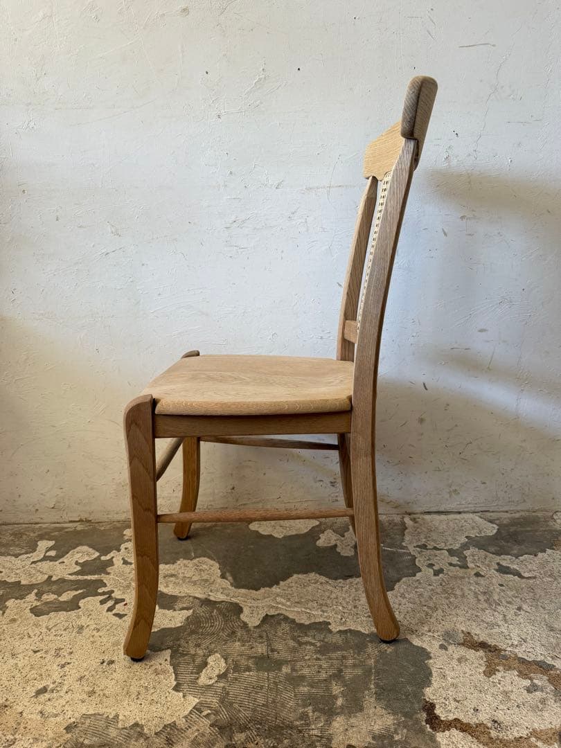 ビンテージ ダイニングラタンチェア　カフェチェア 剥離 no2