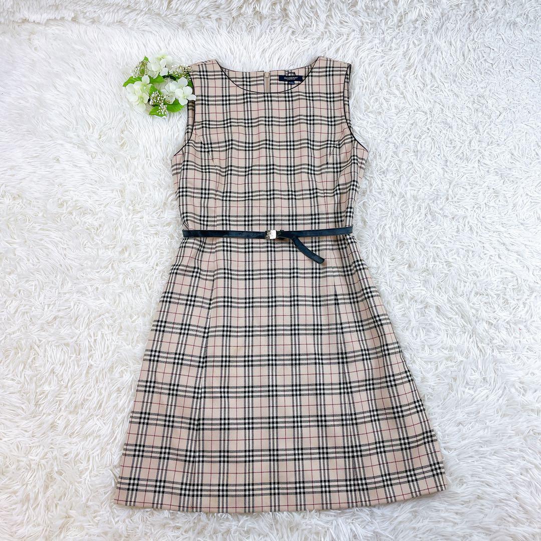 BURBERRY ノースリーブ　ワンピース ノバチェック 160A ベルト