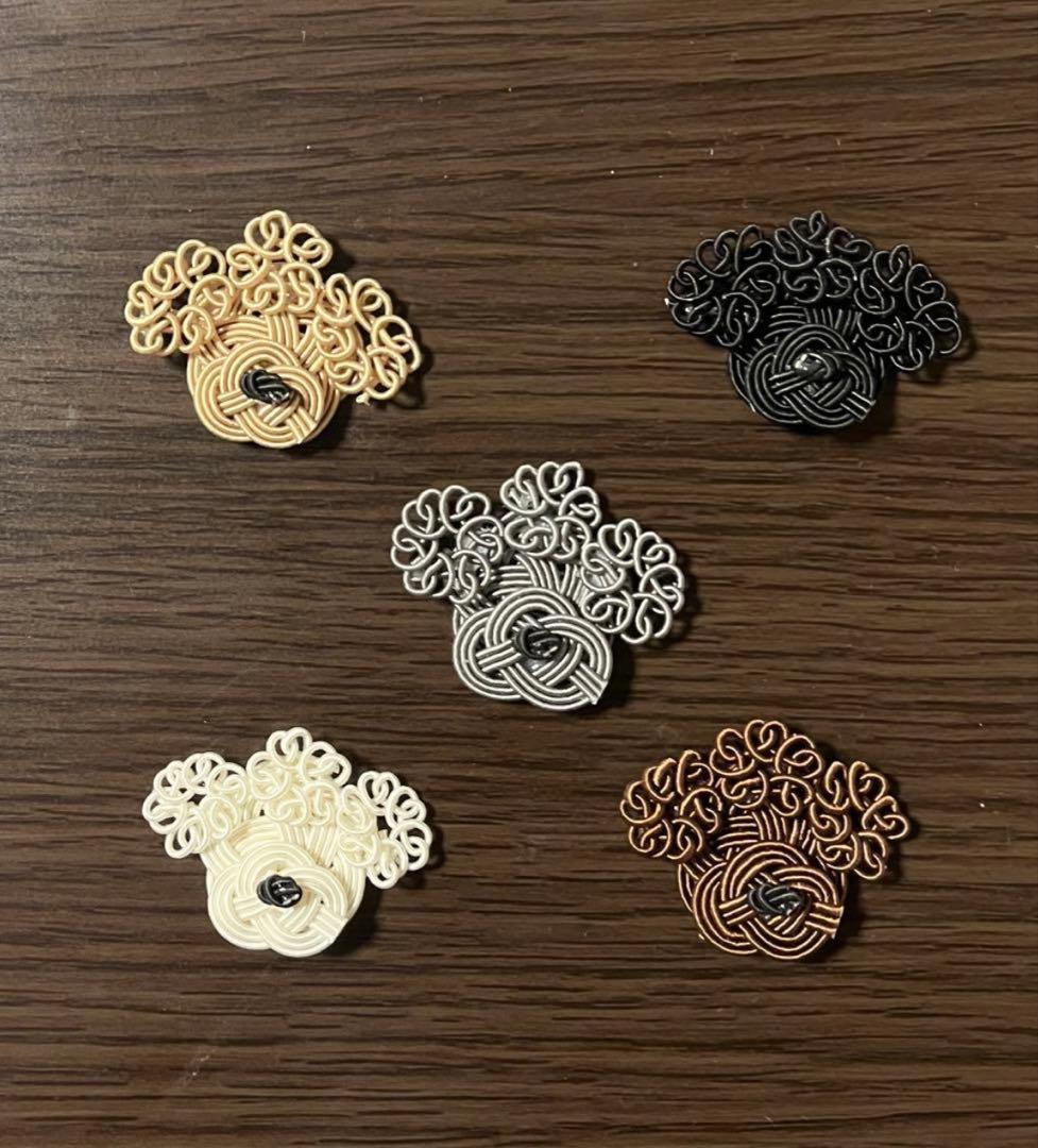 絹巻き水引パーツ 犬