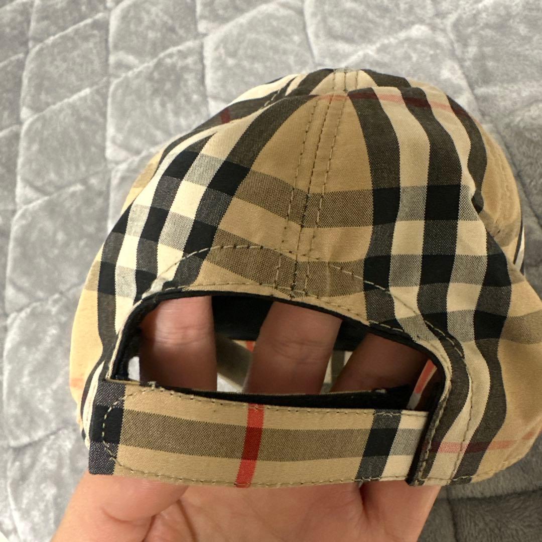 BURBERRY チェック柄キャップ 12-18M