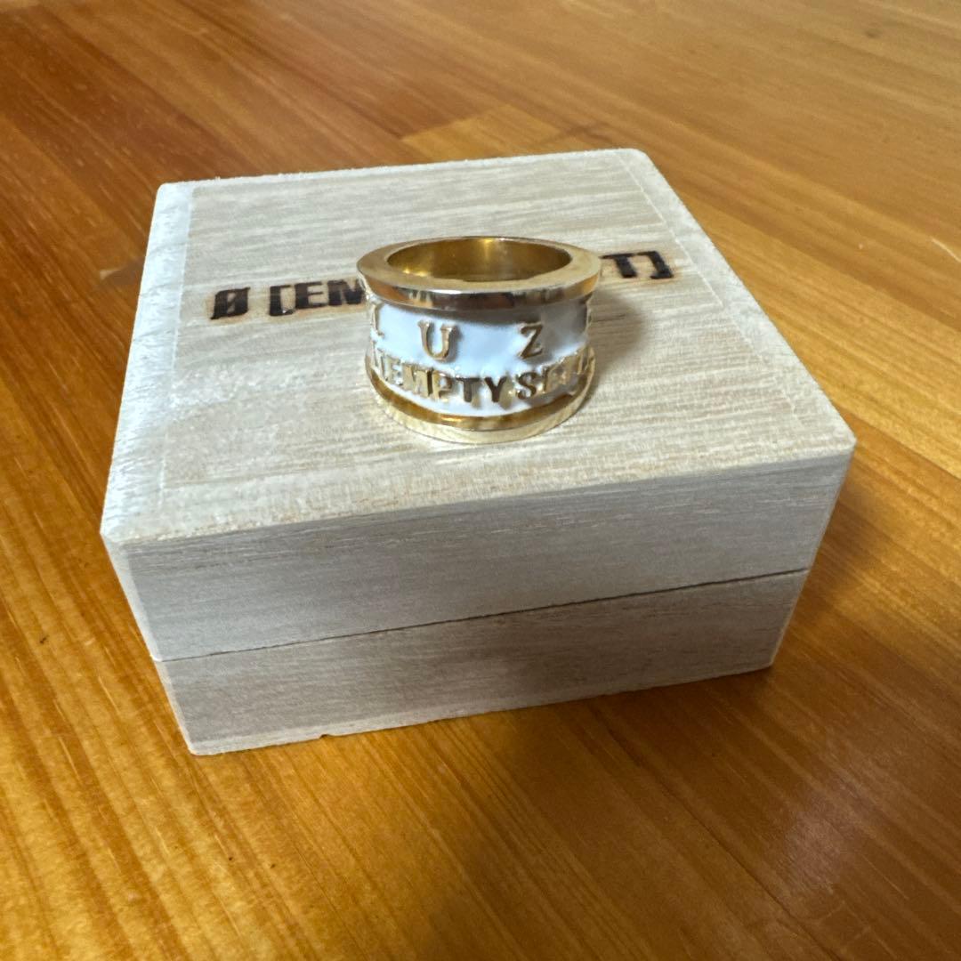 EMPTY SETT x MUZE エントリーリング Gold x Cream