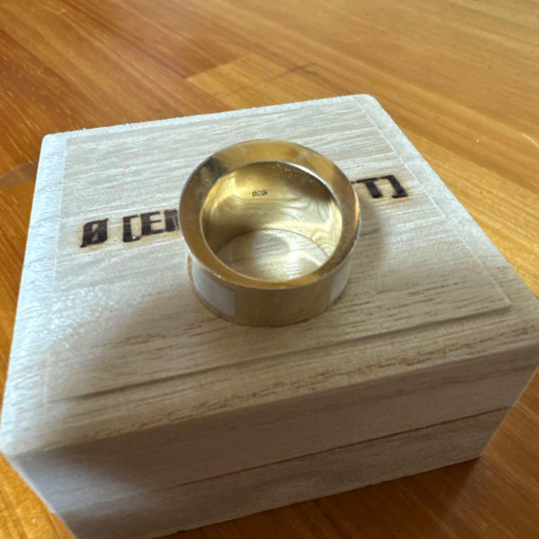 EMPTY SETT x MUZE エントリーリング Gold x Cream