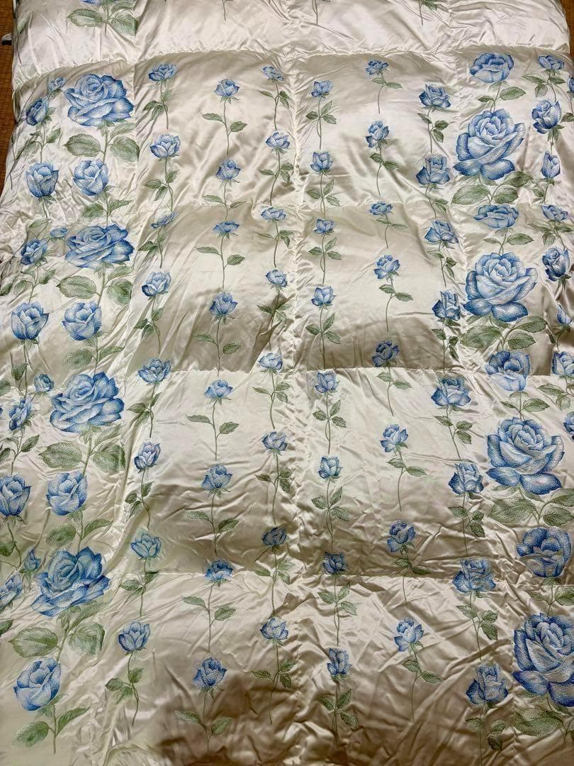 丸八真綿　高級羽毛掛け布団　ホワイトグース