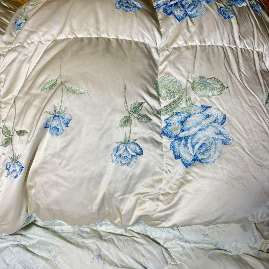 丸八真綿　高級羽毛掛け布団　ホワイトグース