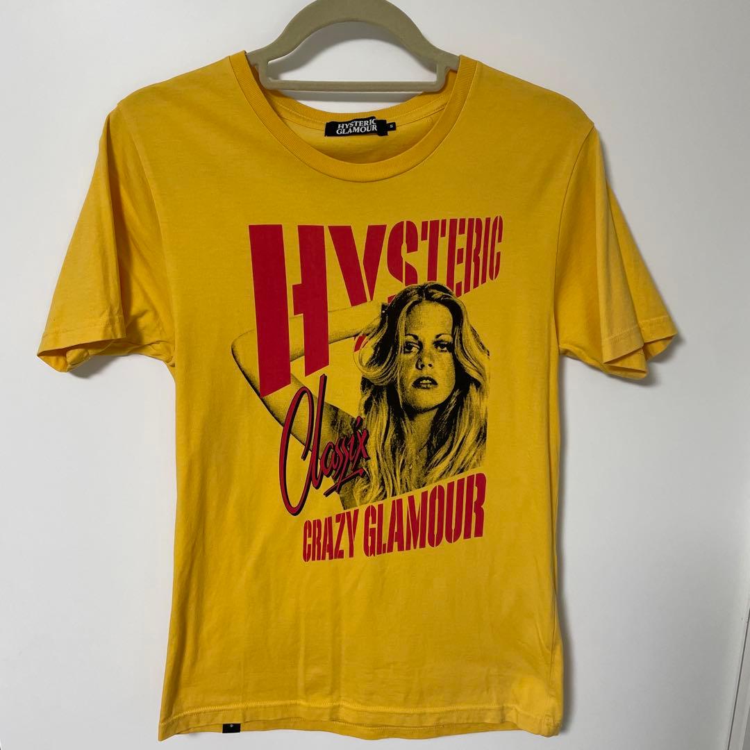HYSTERIC GLAMOUR イエロー Tシャツ　sサイズ