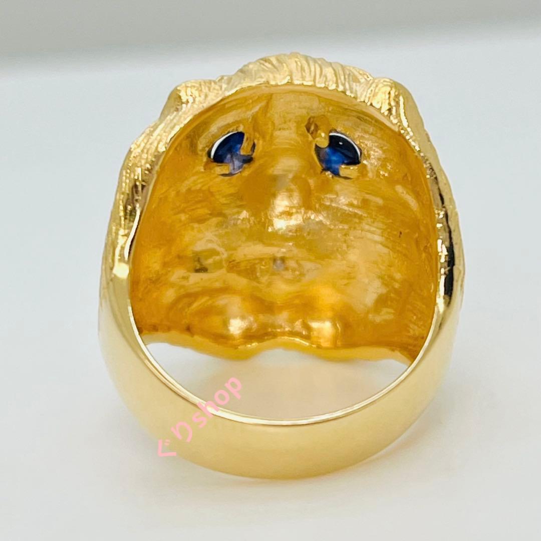 k18 犬 モチーフ リング