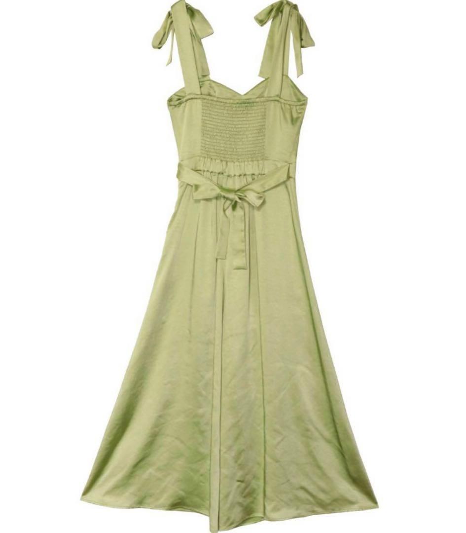 PAMEO POSE サテンジャンプスーツ