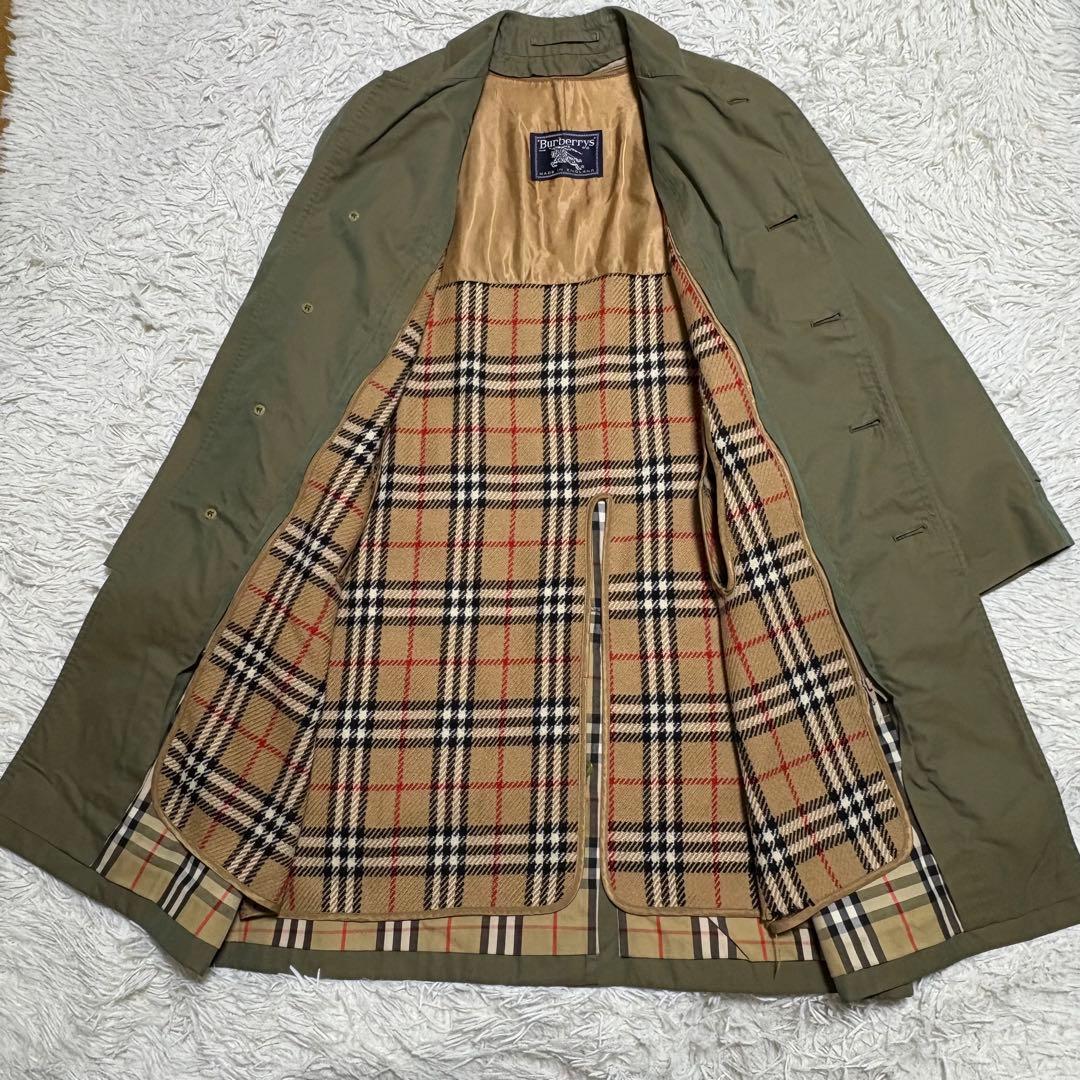 Burberrys ステンカラーコート 玉蟲色 サイズ 42 ライナー付き