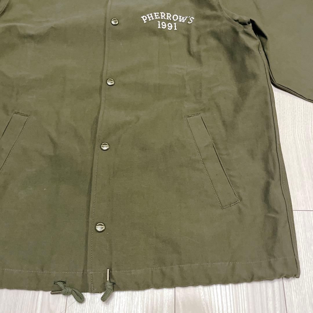 美品 Pherrow’s フェローズ コーチジャケット 38 日本製 バック刺繍