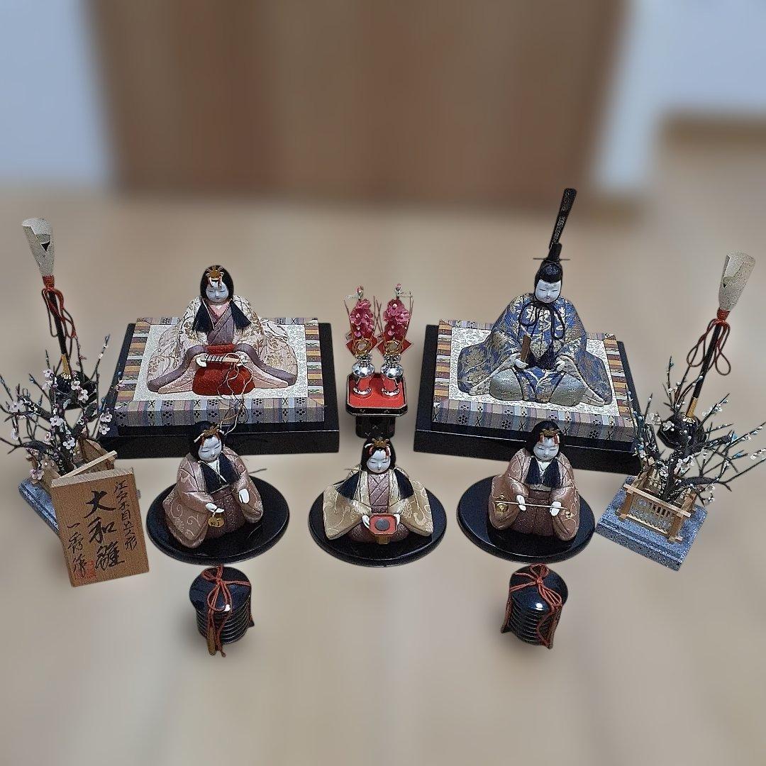 雛人形 江戸木目込人形大和雛一秀作