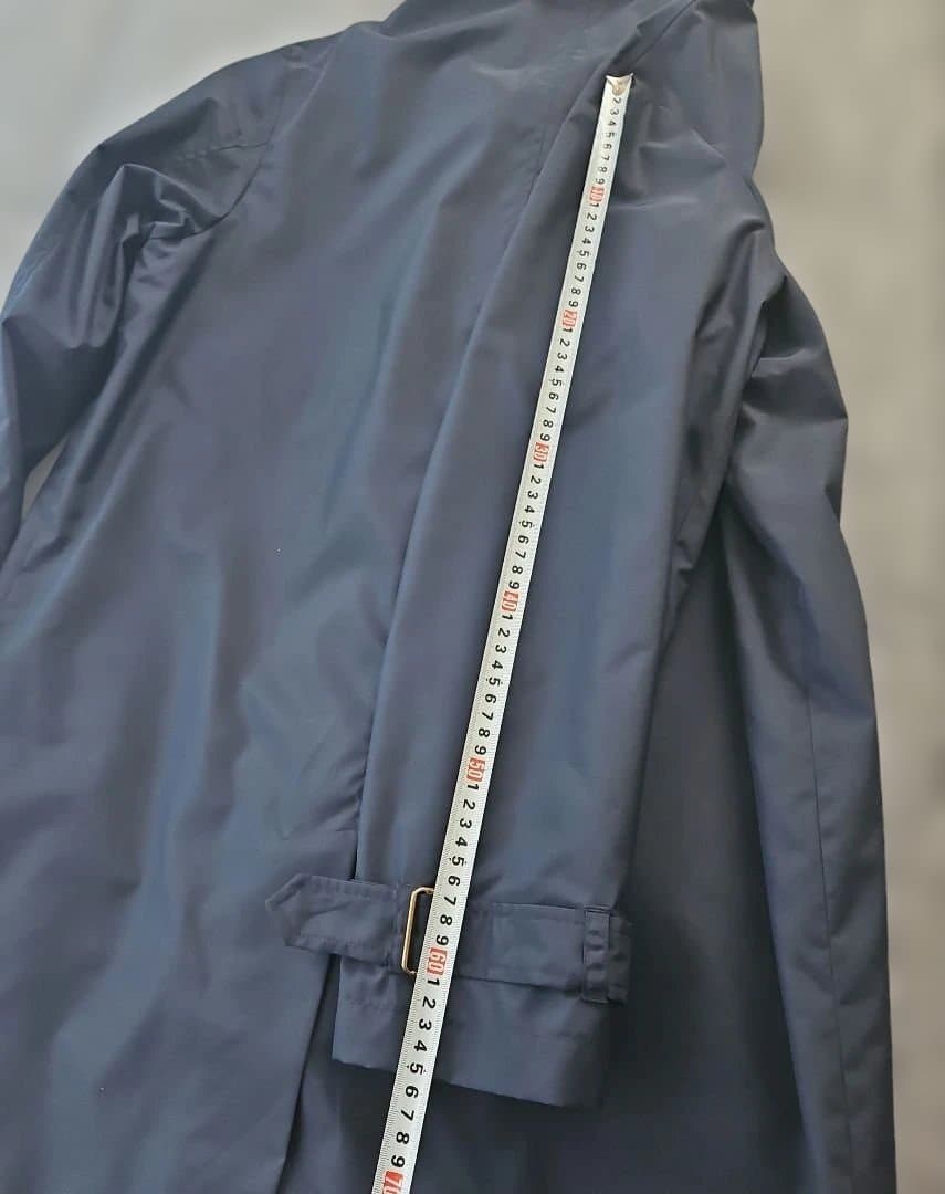 dunhill /Lサイズ ステンカラーコート ネイビー 紺