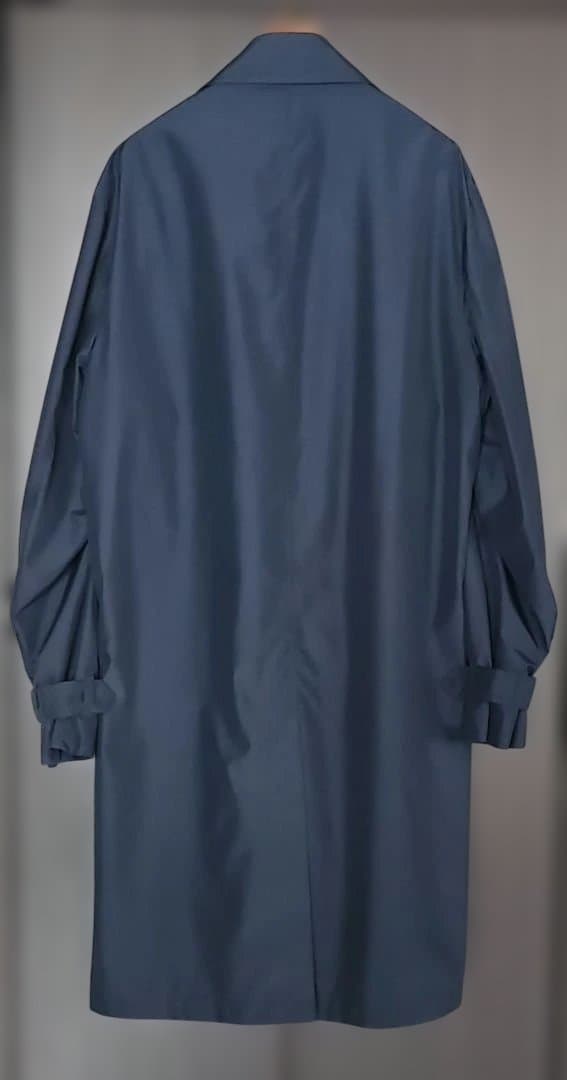 dunhill /Lサイズ ステンカラーコート ネイビー 紺