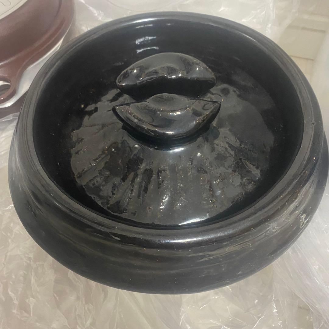 雲井窯 中川一辺陶 鴨釉きまぐれ御飯鍋 3合炊き