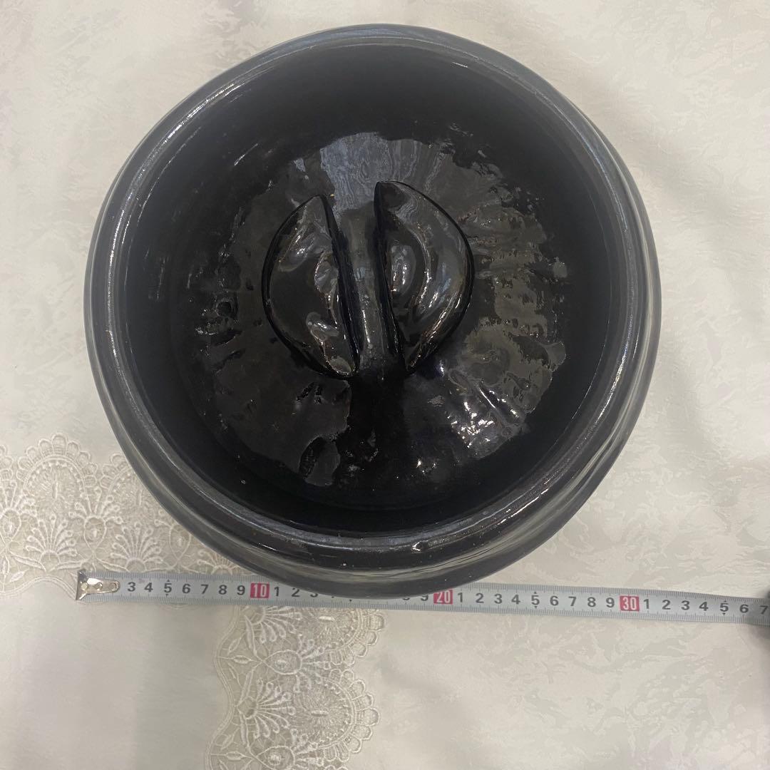 雲井窯 中川一辺陶 鴨釉きまぐれ御飯鍋 3合炊き