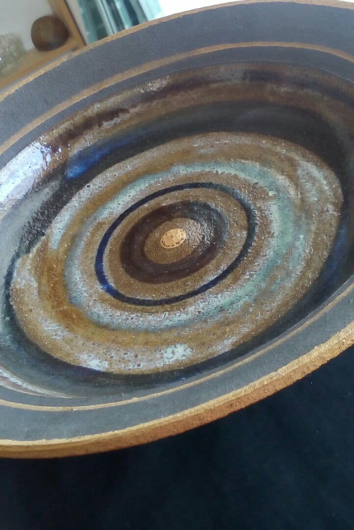 沖縄やちむん　一翠窯　金彩大鉢