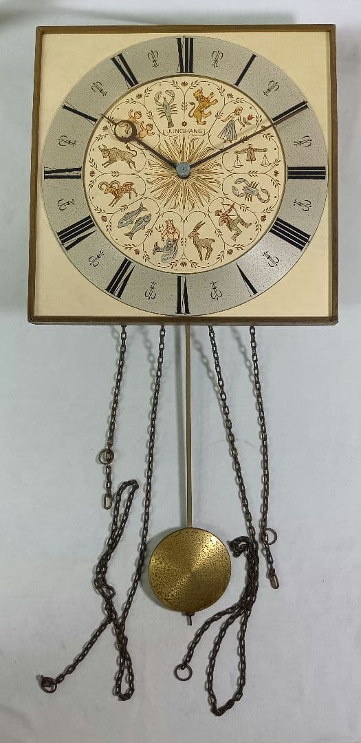 ドイツ　ユンハンス 壁掛け振り子時計 十二星座　JUNGHANS 　ゾディアック
