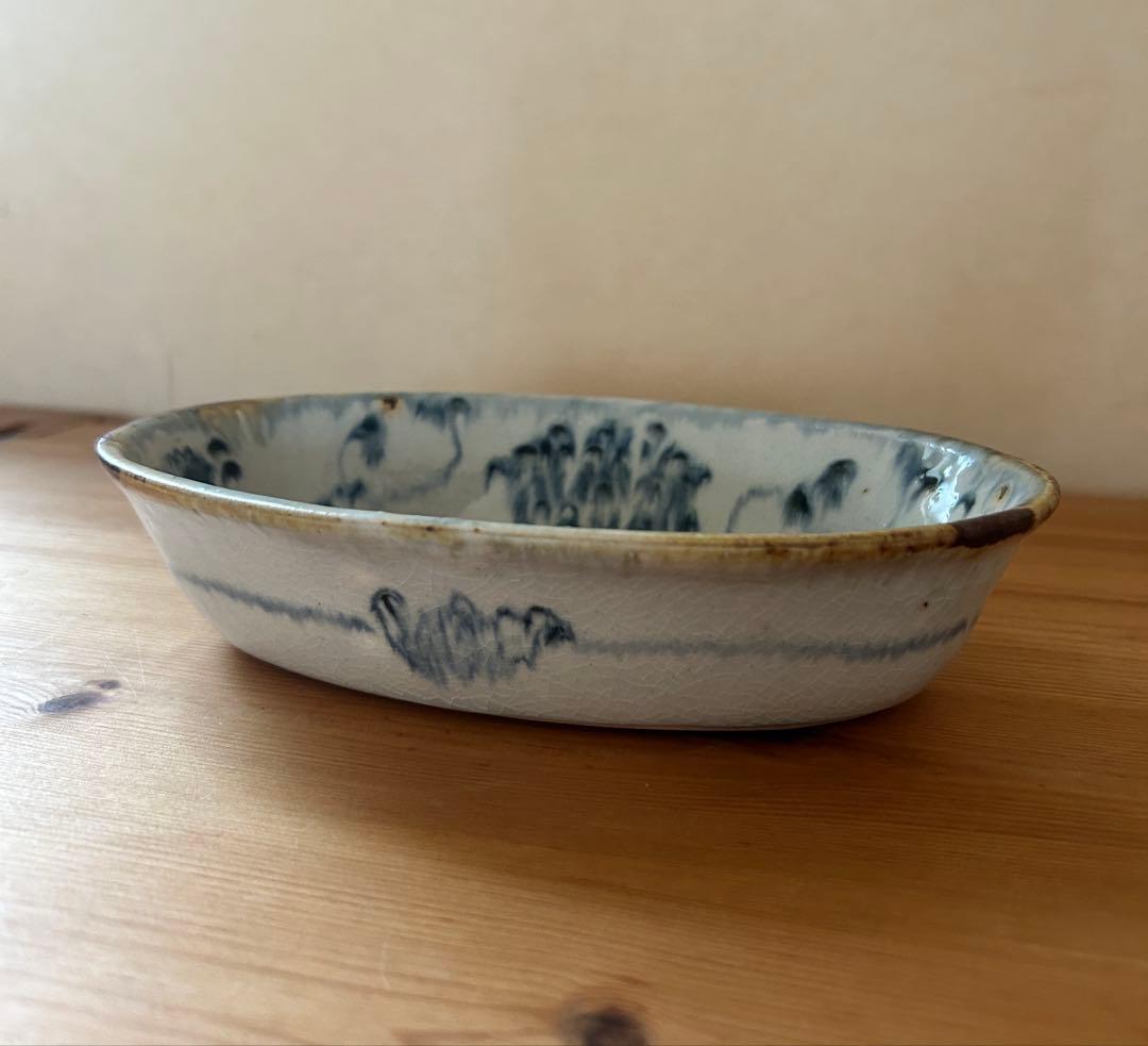 市野吉記　コウホ窯　楕円鉢